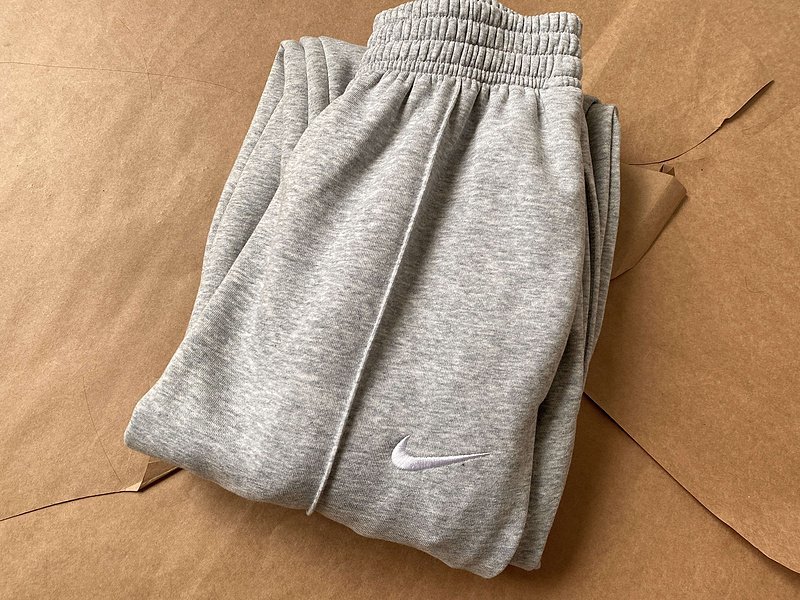 Штаны Nike Cotton Sweatpants - Monochrome "Gray" фото № 3