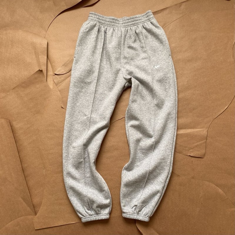 Штаны Nike Cotton Sweatpants - Monochrome "Gray" фото № 6