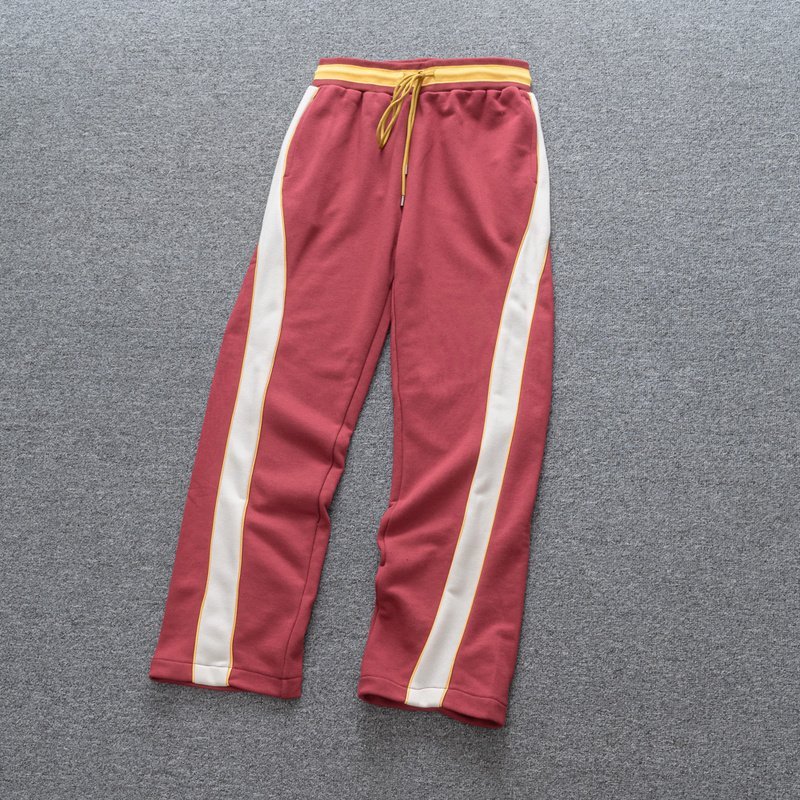 Штаны Rhude On A Yellow Elastic Band With White Stripes "Peach" фото № 2