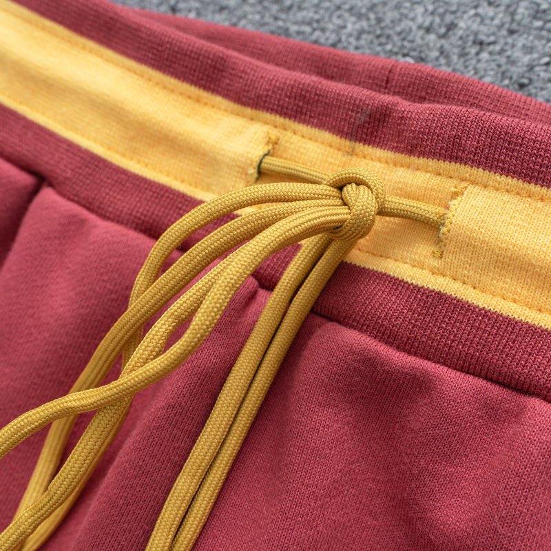 Штаны Rhude On A Yellow Elastic Band With White Stripes "Peach" фото № 4