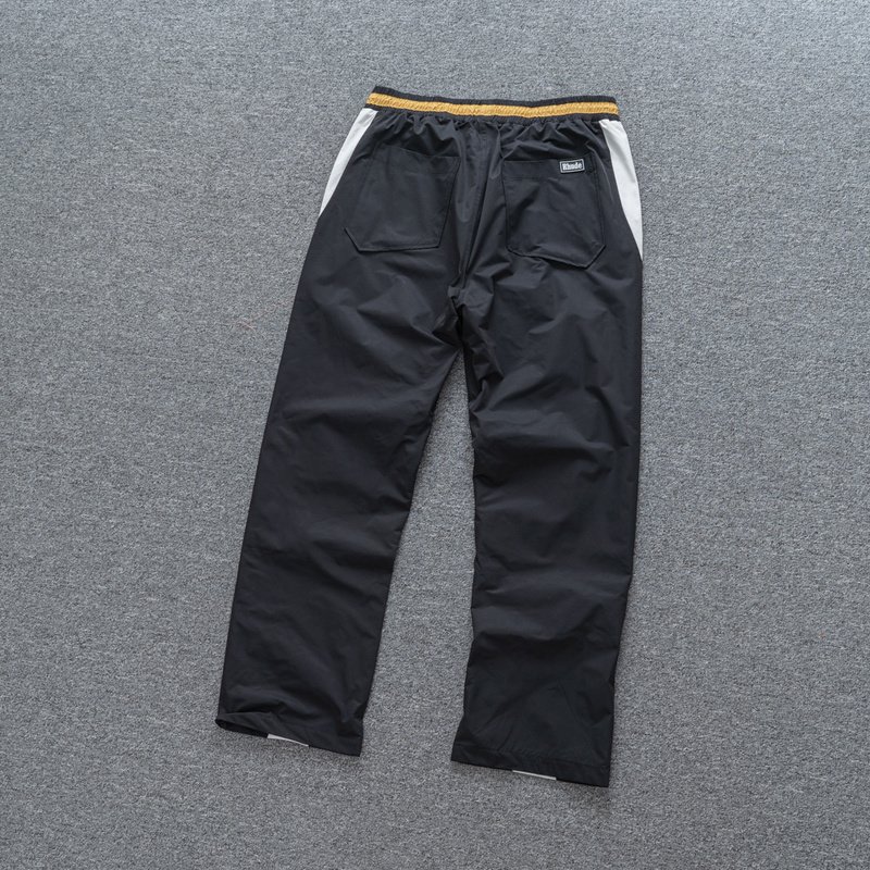 Штаны Rhude With Yellow Elastic Band "Black" фото № 8
