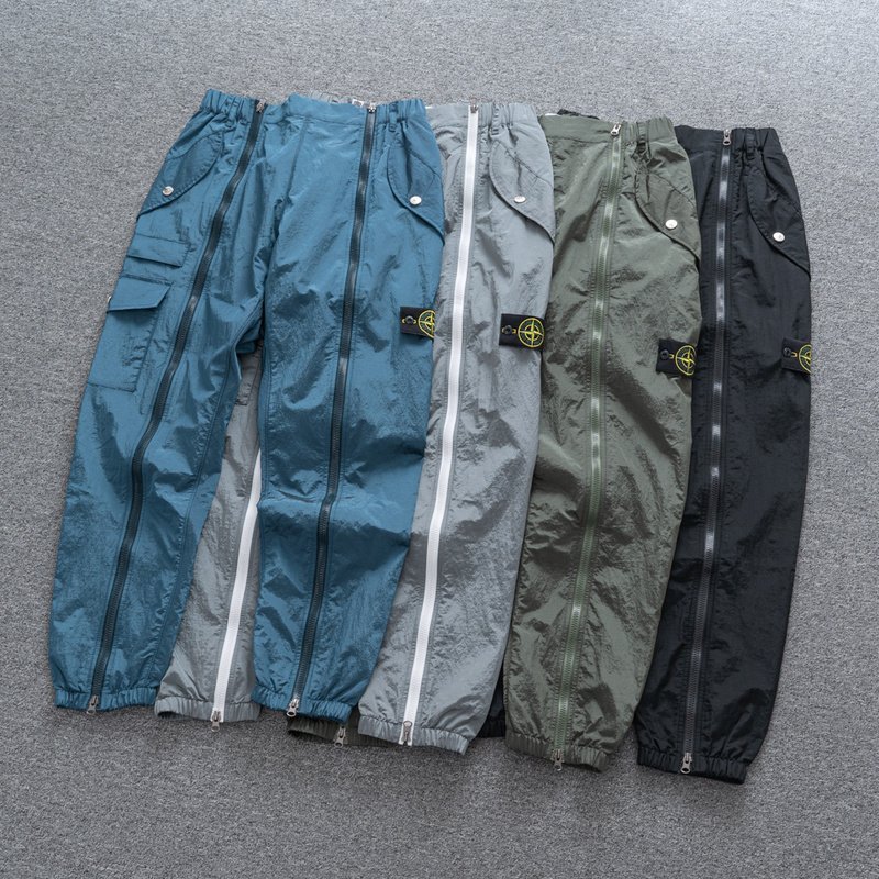 Штаны Stone Island ZIP With Logo Brand "Khaki" фото № 2