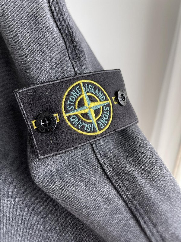 Штаны Stone Island With Logo Patch On The Side "Black/Gray" фото № 7