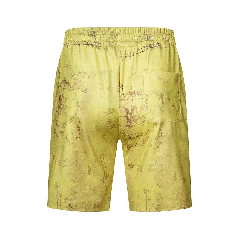 Шорты Amiri Vertical Logo Inscription From Side "Yellow" фото № 2