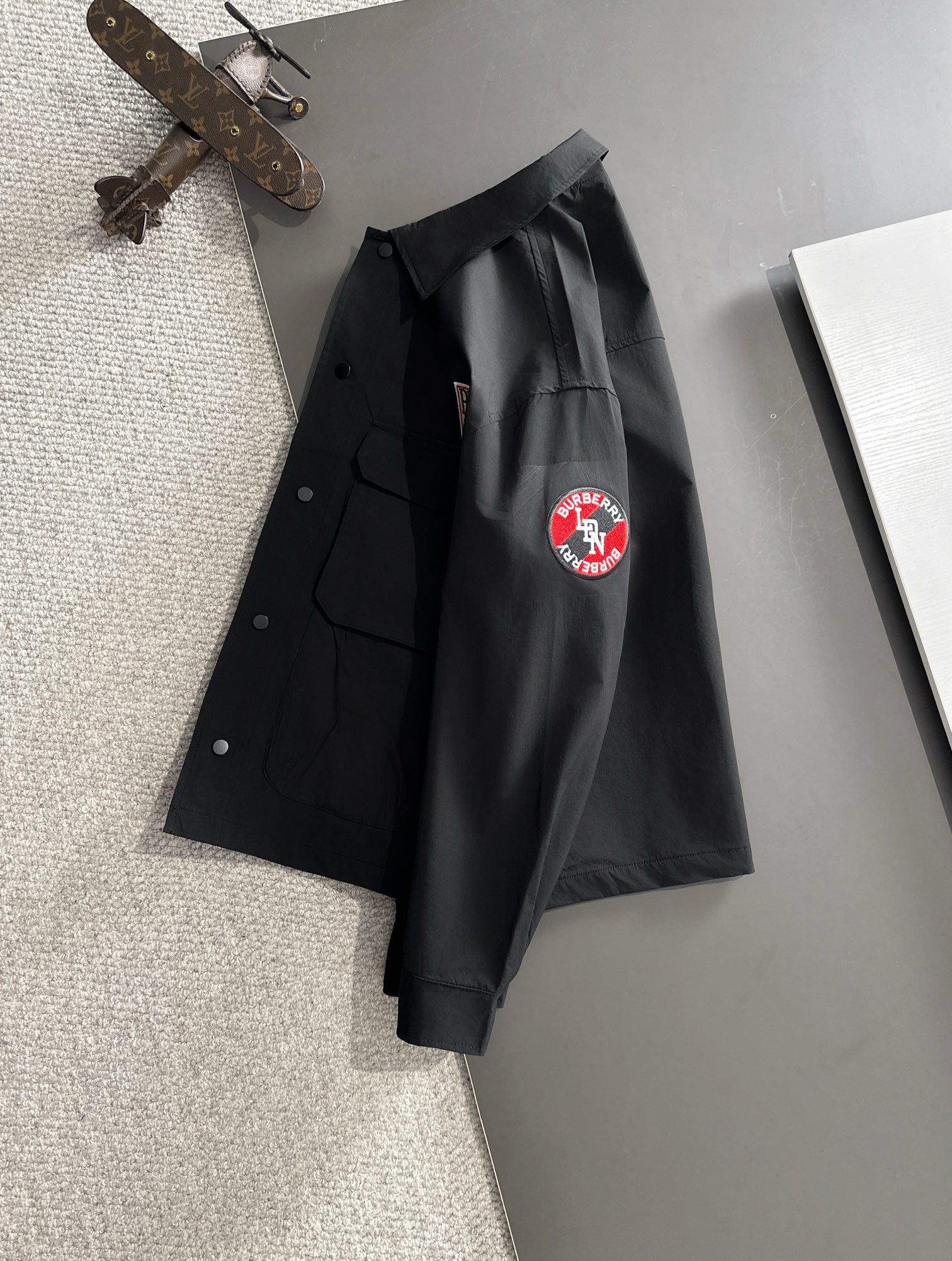 Бомбер Burberry Frontside Print LDN Burberry "Black" фото № 7