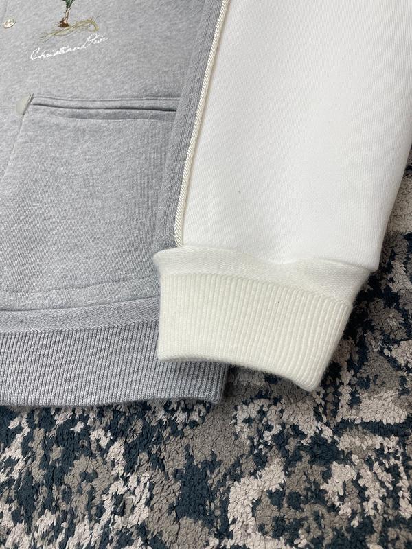 Бомбер Christian Dior Frontside Lily White Logo "Gray" фото № 4