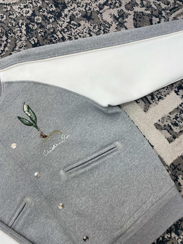 Бомбер Christian Dior Frontside Lily White Logo "Gray" фото № 3