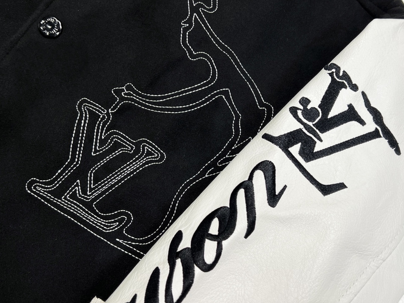 Бомбер Louis Vuitton Inscriptions And Brand Logo "Black" фото № 2