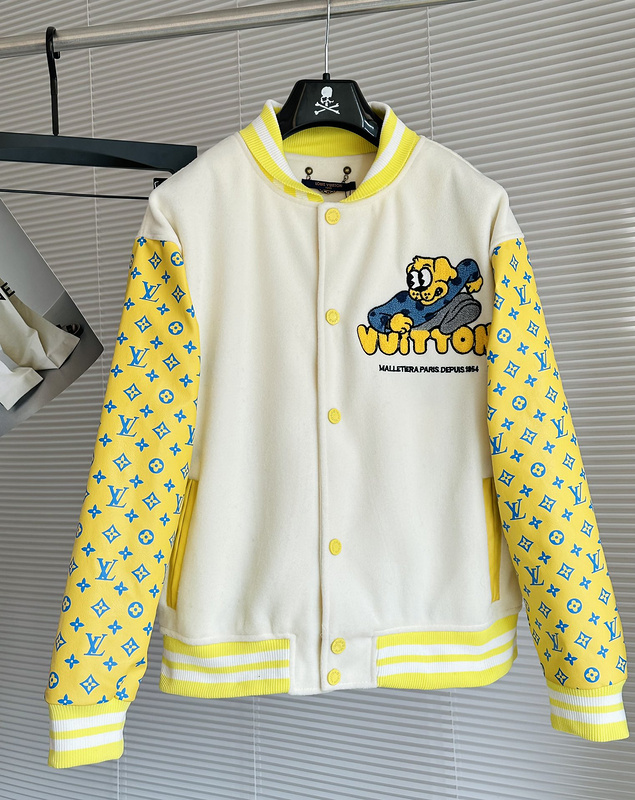 Бомбер Louis Vuitton Running Dog Emblem "White/Yellow" фото № 9