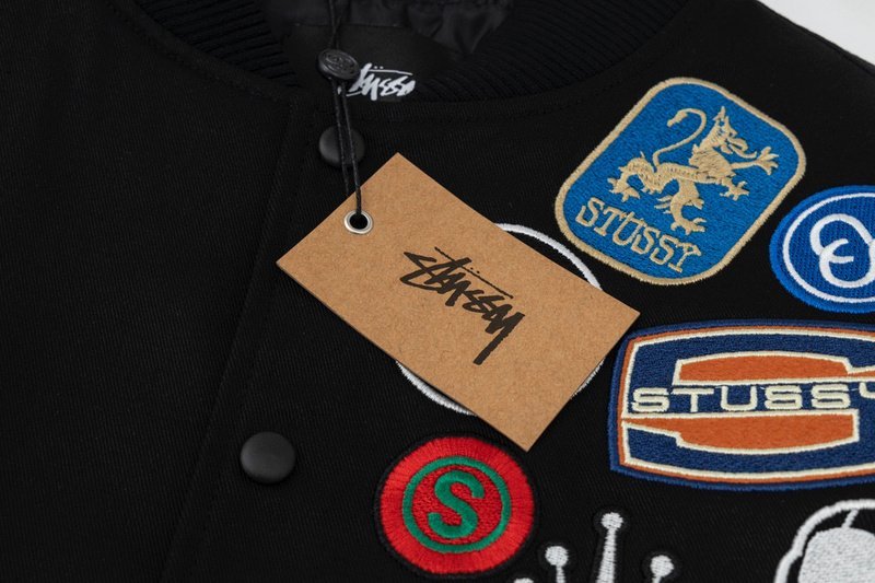 Бомбер Stussy With Patch - Badges "Black" фото № 6