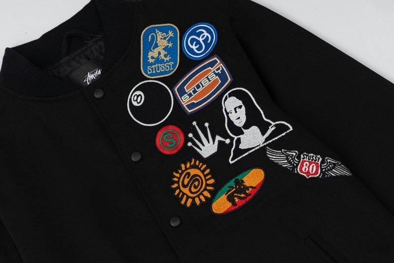 Бомбер Stussy With Patch - Badges "Black" фото № 7
