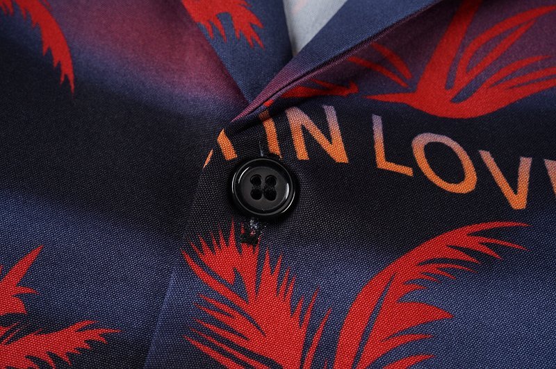 Рубашка Gucci Palm Trees And Sunset "Black" фото № 3