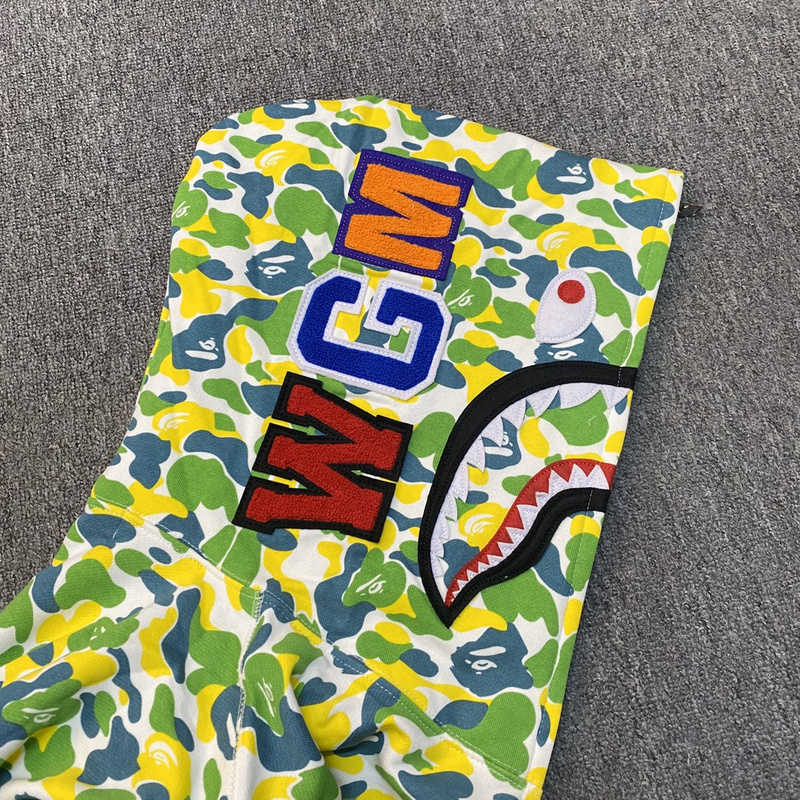 Худи A Bathing Ape Spotted With Hood ZIP "Green/White" фото № 8