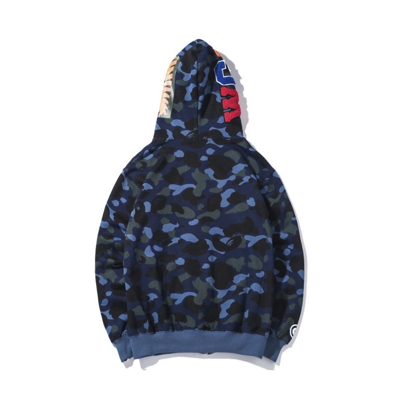 Худи A Bathing Ape Spotted With Creative Hood ZIP "Blue" фото № 2