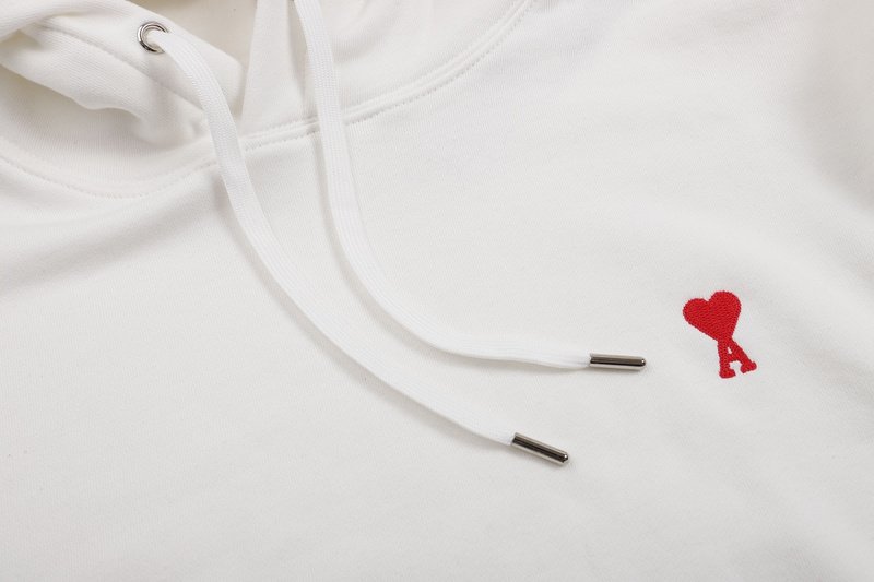 Худи Amiri Red Heart - Letter Logo "White" фото № 7