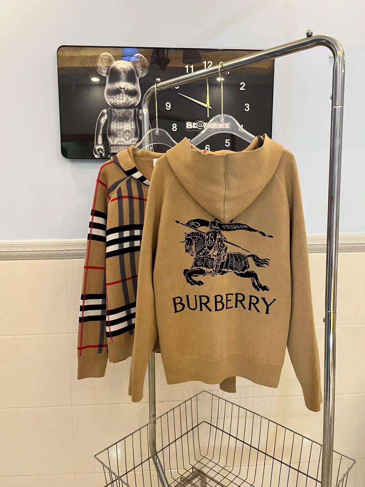 Худи Burberry Backside Black Warrior On The Horse Checked "Brown" фото № 5