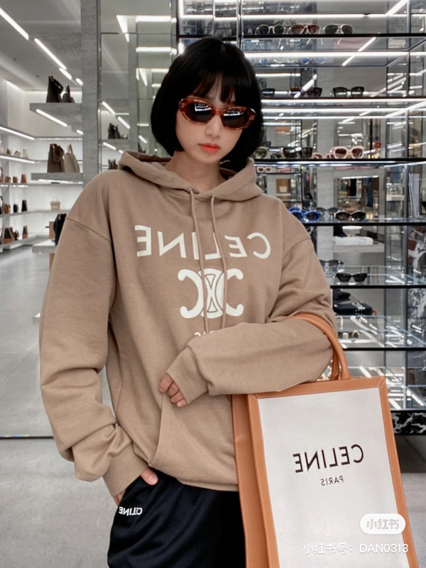 Худи Celine Geometric Logo Shape "Beige" фото № 2