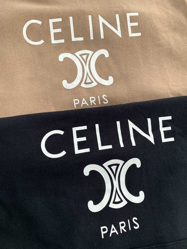 Худи Celine Geometric Logo Shape "Beige" фото № 7