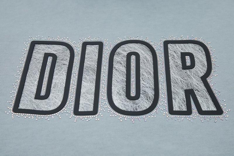 Худи Christian Dior Central Big Frontside Logo Dior "Blue" фото № 3
