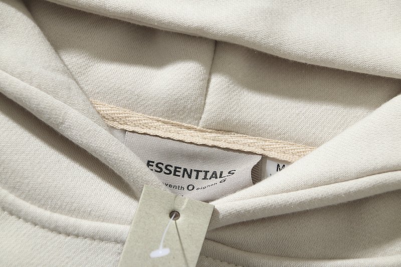 Худи Fear Of God Essentials "Black/Beige" фото № 4