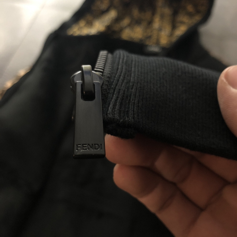 Худи Fendi End Logo ZIP "Black" фото № 7