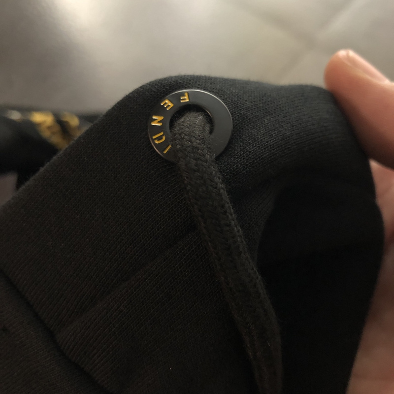 Худи Fendi End Logo ZIP "Black" фото № 5