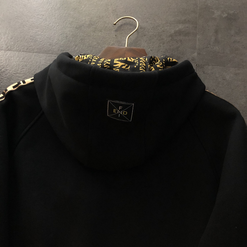 Худи Fendi End Logo ZIP "Black" фото № 2