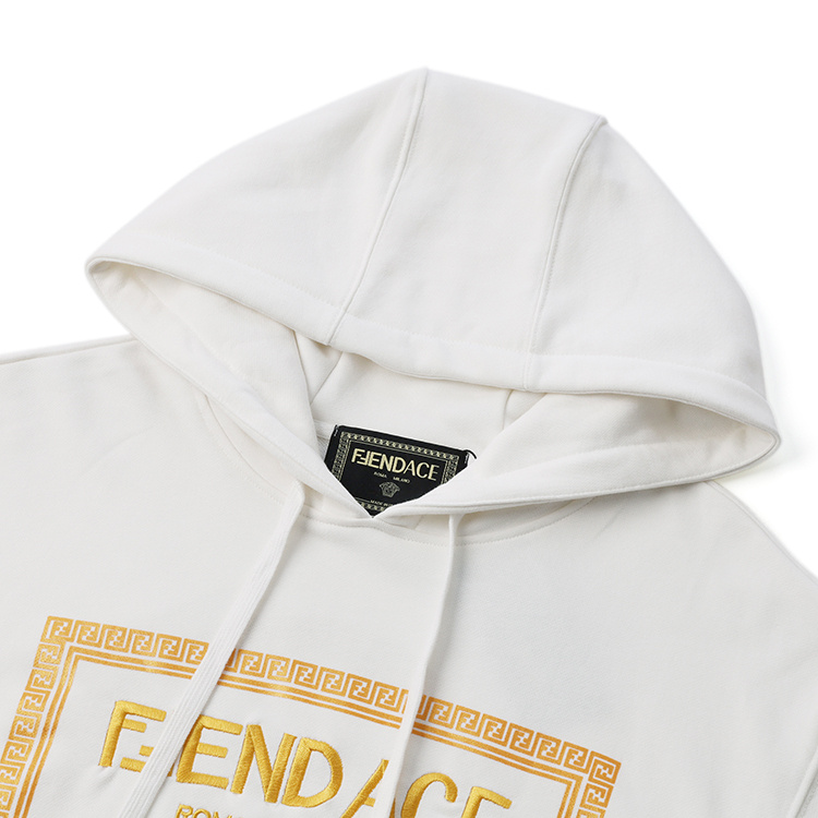 Худи Fendi X Versace Half Logo "White" фото № 2
