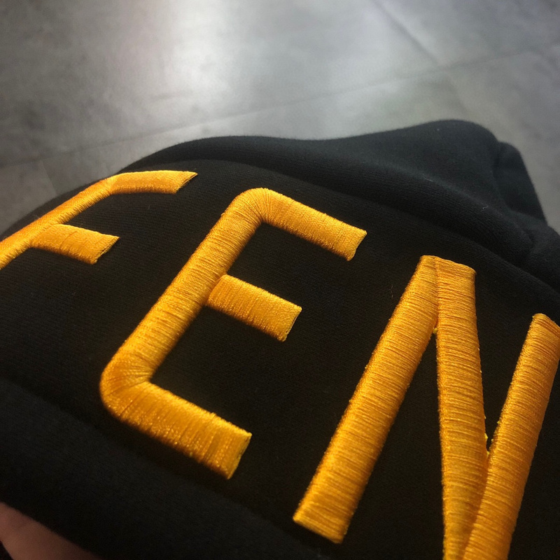 Худи ZIP Fendi With An Inscription On The Hood "Black" фото № 4