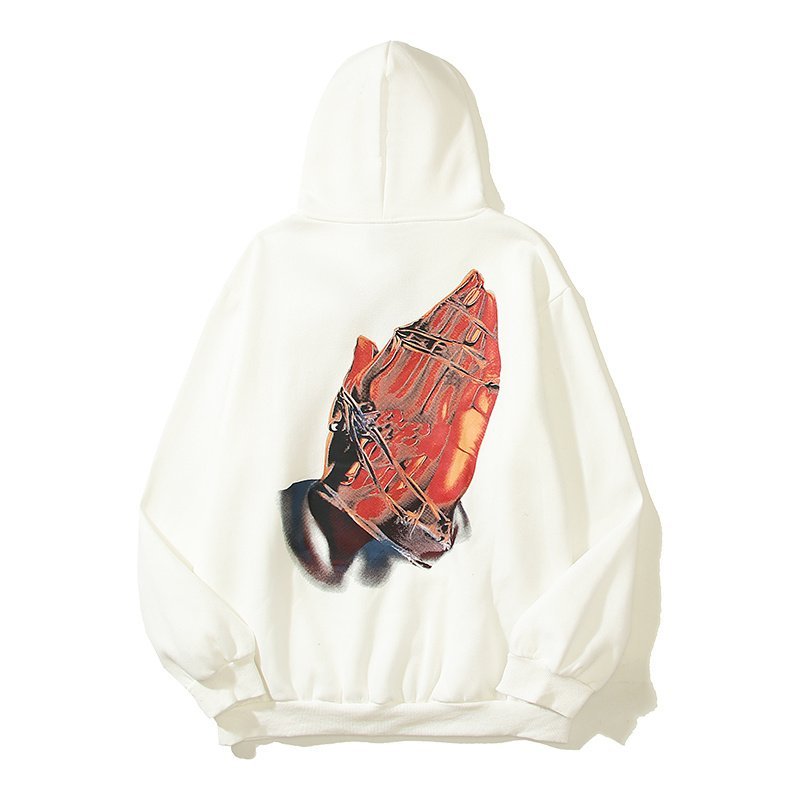 Худи Four Caccus Hand Print "White" фото № 3