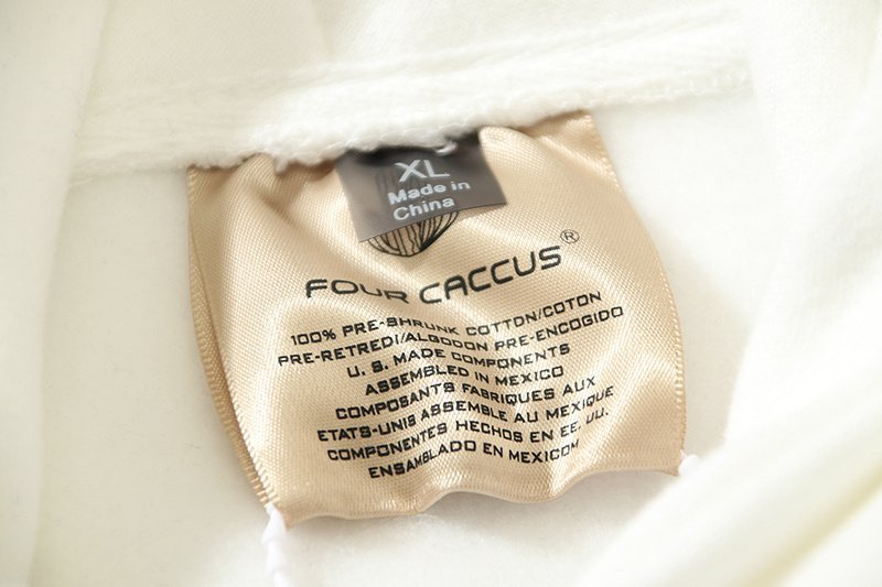 Худи Four Caccus Hand Print "White" фото № 7