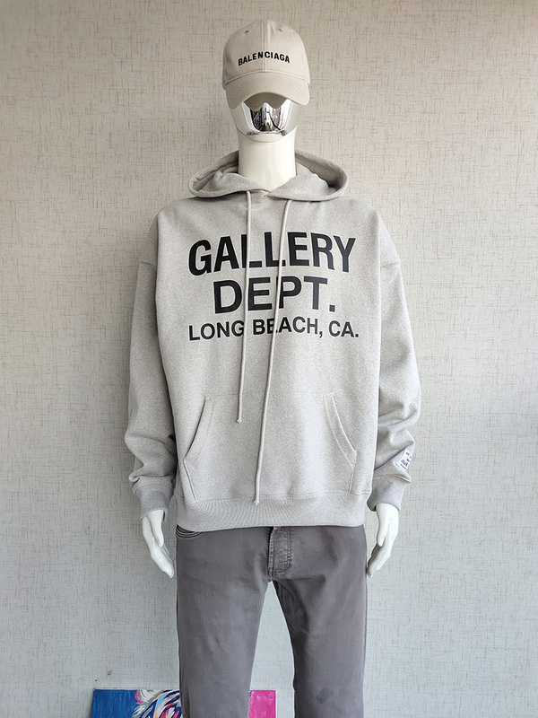 Худи Gallery Dept Long Beach "Gray/White" фото № 2
