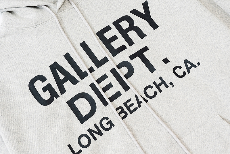 Худи Gallery Dept Long Beach "Gray/White" фото № 8