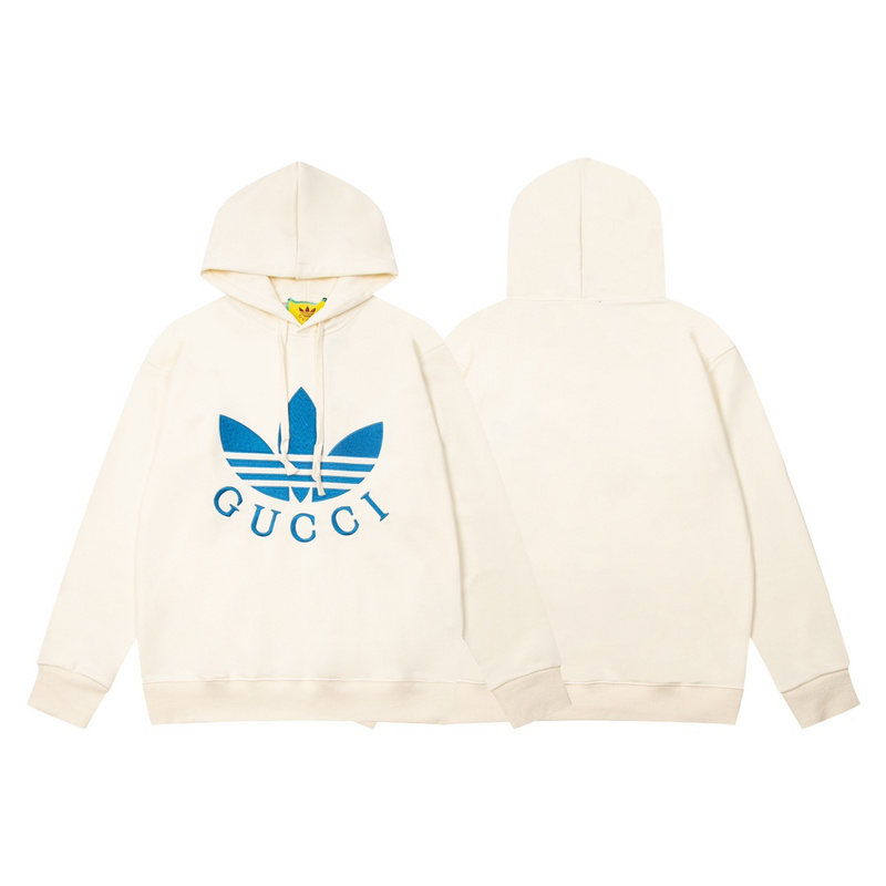 Худи Gucci With A Large Adidas Logo "White" фото № 2
