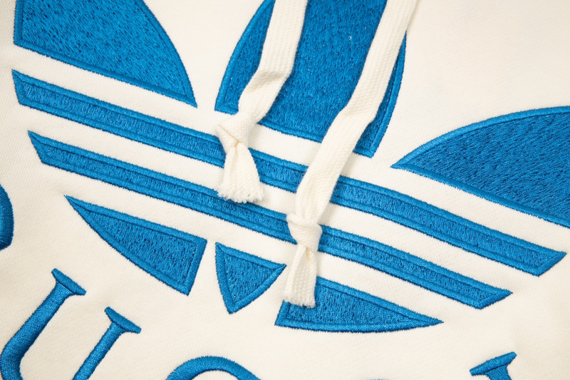 Худи Gucci With A Large Adidas Logo "White" фото № 6