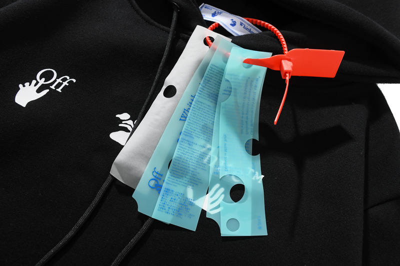 Худи Off White Small Emblems "Black" фото № 6