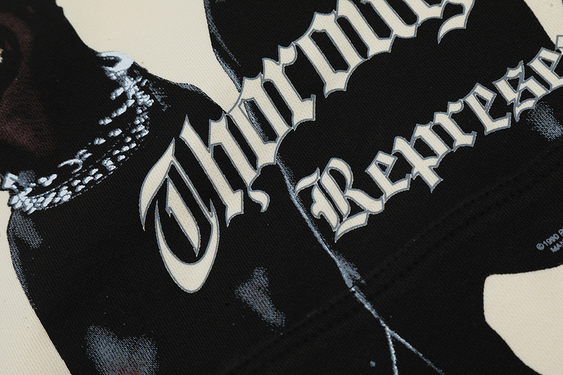 Худи Represent Three Dogs And A Brand Logo "Beige" фото № 2