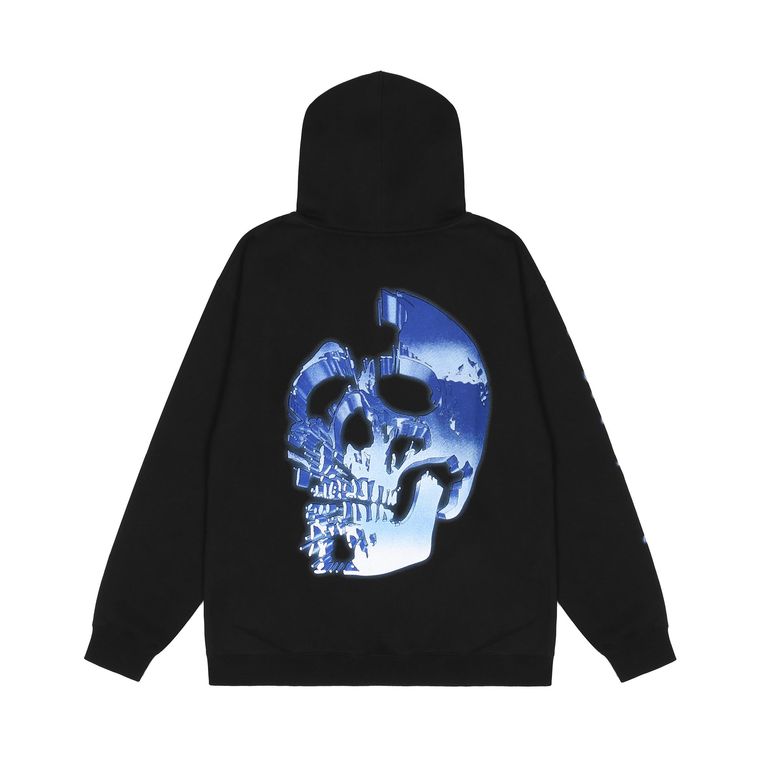 Худи Revenge Blue Water Skull Scream "Black" фото № 2