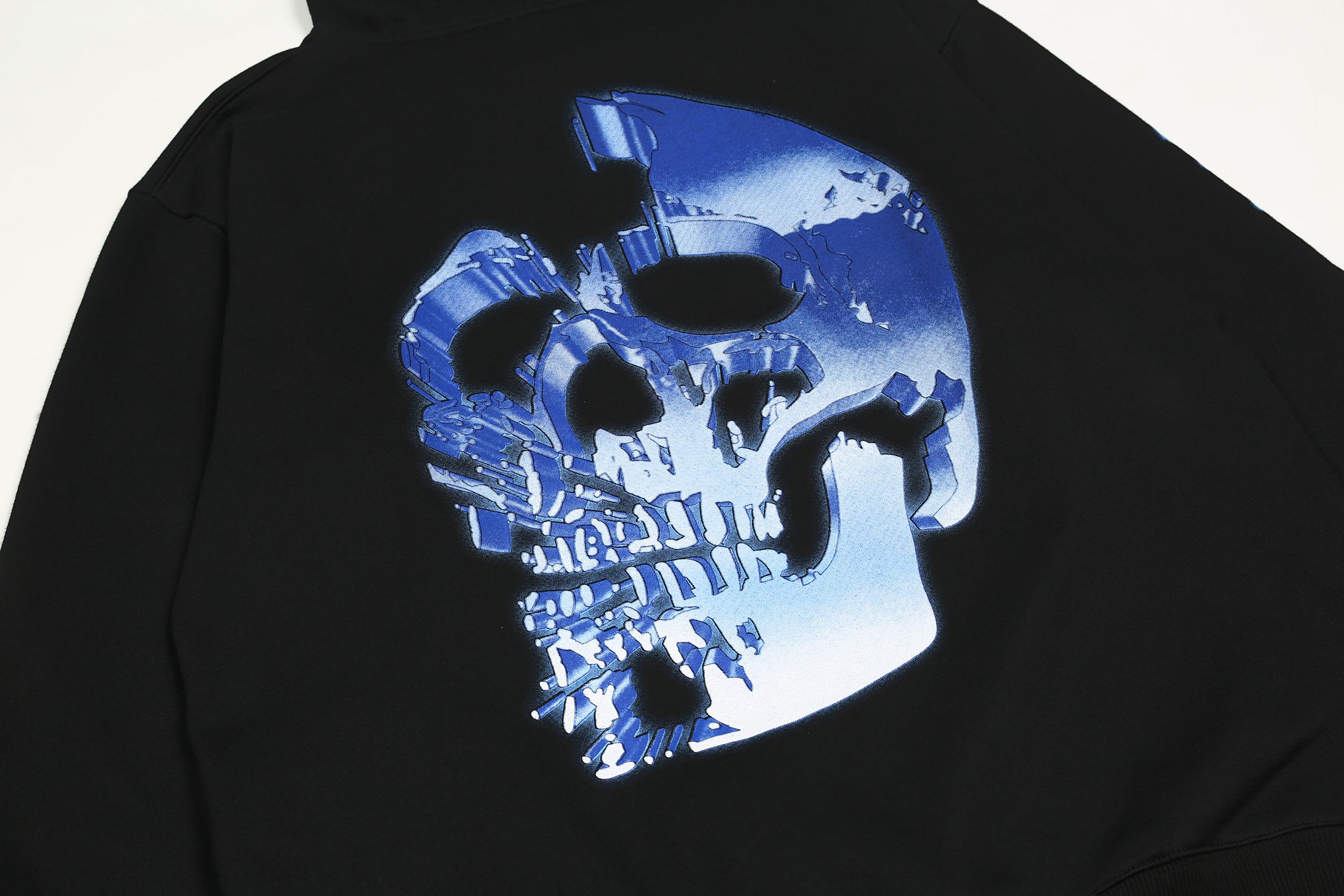 Худи Revenge Blue Water Skull Scream "Black" фото № 5