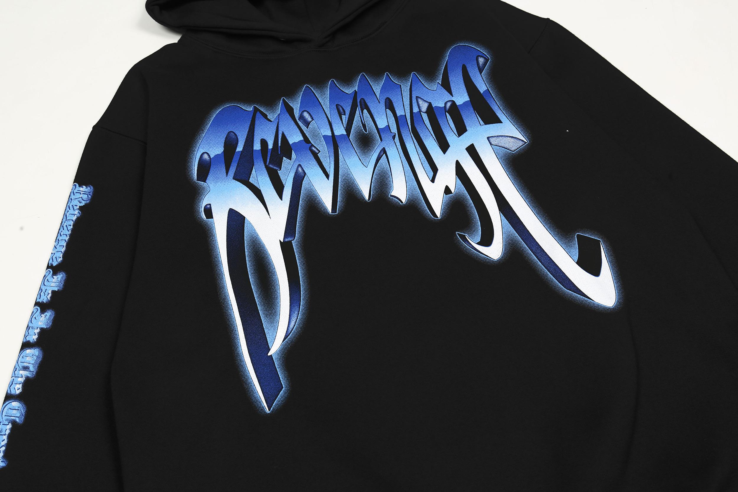 Худи Revenge Blue Water Skull Scream "Black" фото № 6