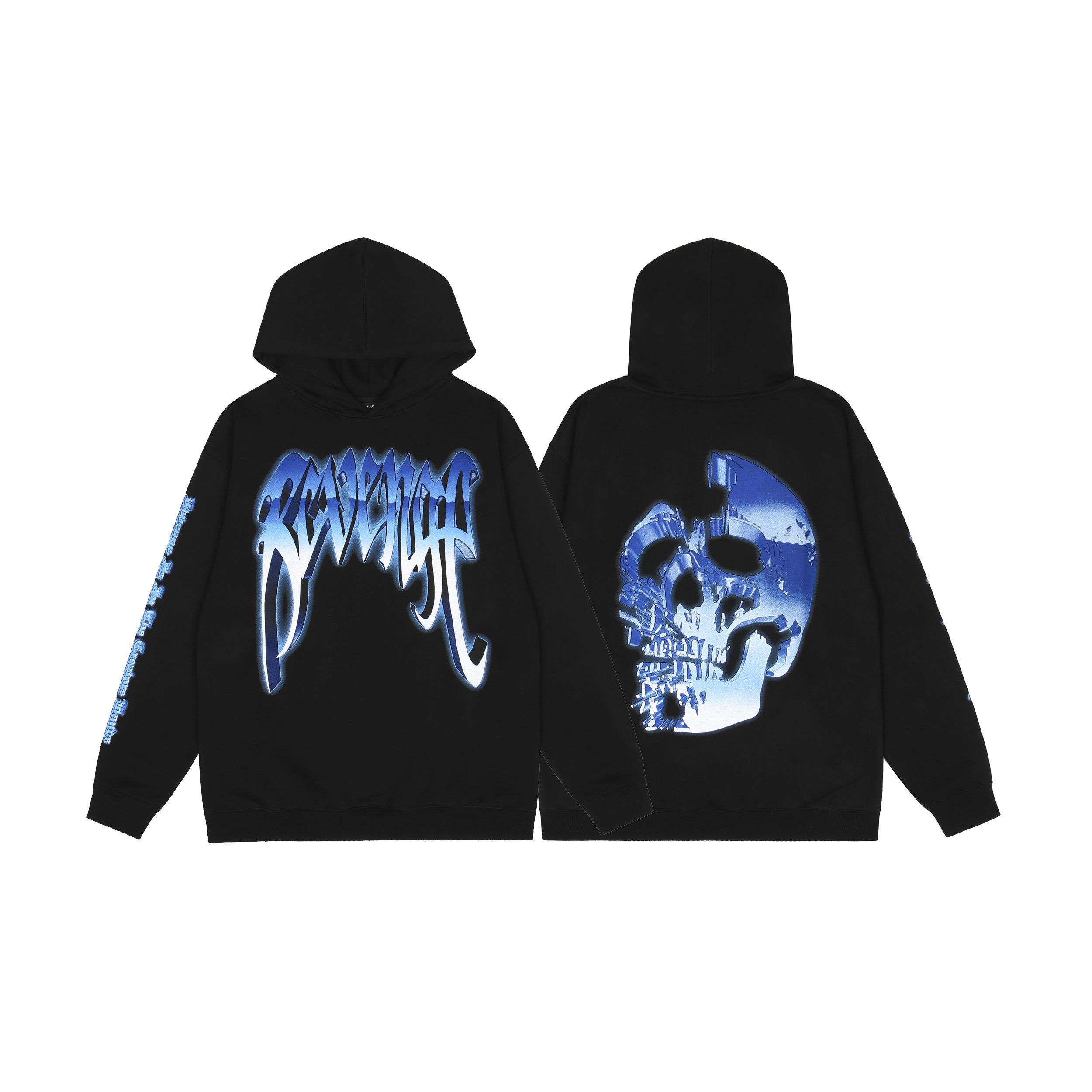 Худи Revenge Blue Water Skull Scream "Black" фото № 7