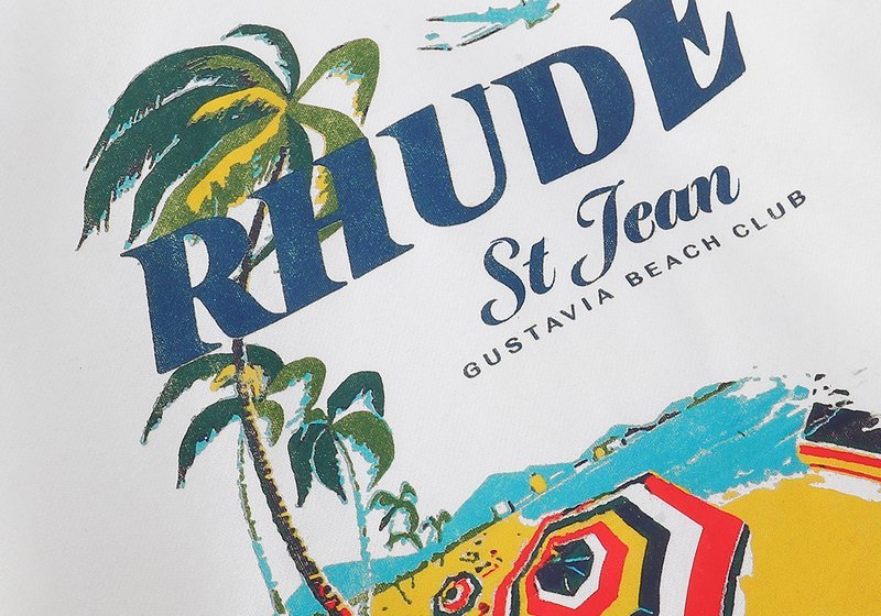 Худи Rhude With Beach Print "White" фото № 5