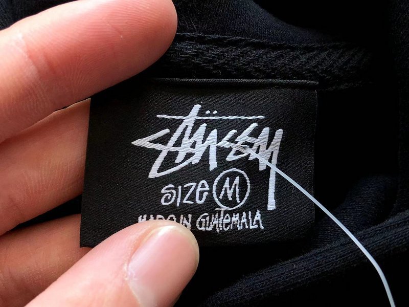 Худи Stussy Circle From Multicolor Details And Big Front Pocket "Black" фото № 5