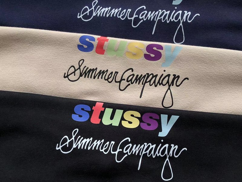 Худи Stussy Multicolor Embroidered Logo And Lettering Summer Campaign "Black" фото № 8