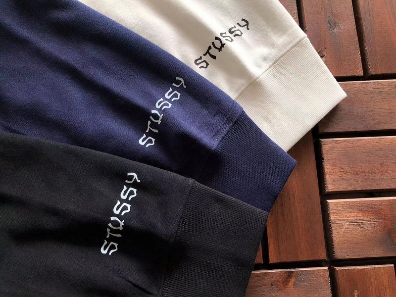 Худи Stussy Ball From Curved Figures With Logo Letters Inside "Blue" фото № 4