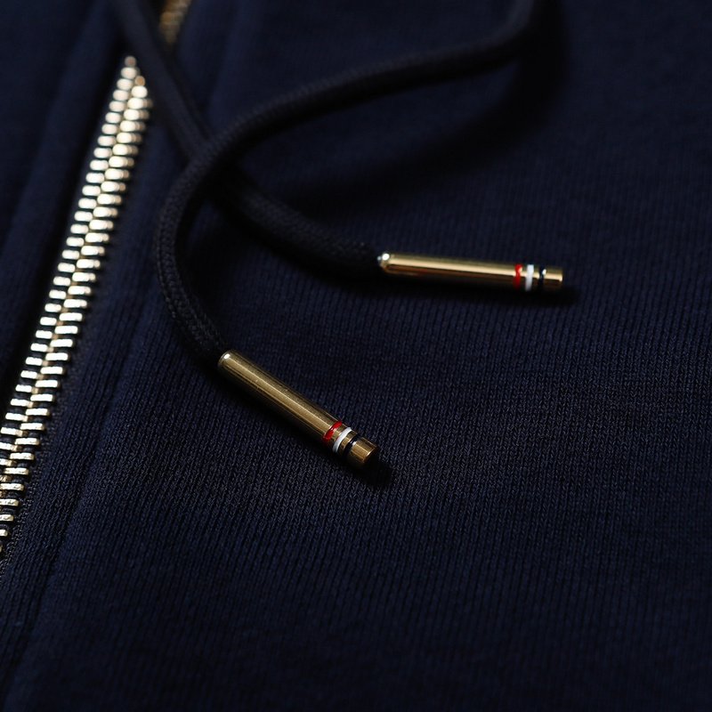 Худи Thom Browne With Stripes ZIP "Black/Blue" фото № 6