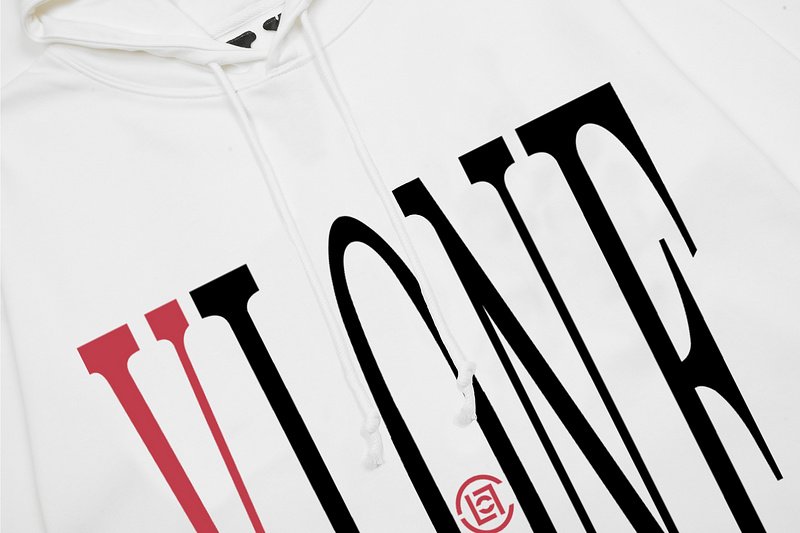 Худи Vlone Text With Red Letter V "White" фото № 4