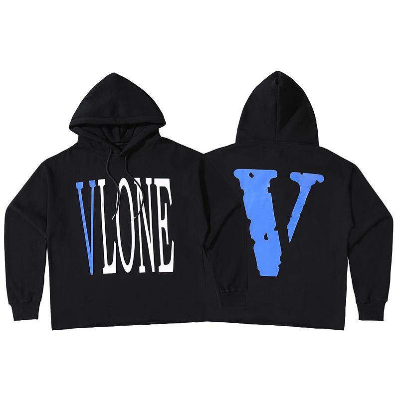 Худи Vlone Big Blue V "Black" фото № 7