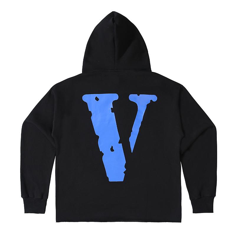 Худи Vlone Big Blue V "Black" фото № 2