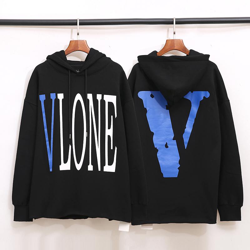 Худи Vlone Big Blue V "Black" фото № 8
